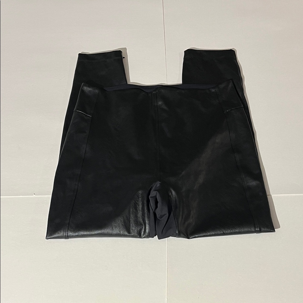 Honeylove Just Like Leather Legging Vegan Pants sz XL Shapewear Full Length